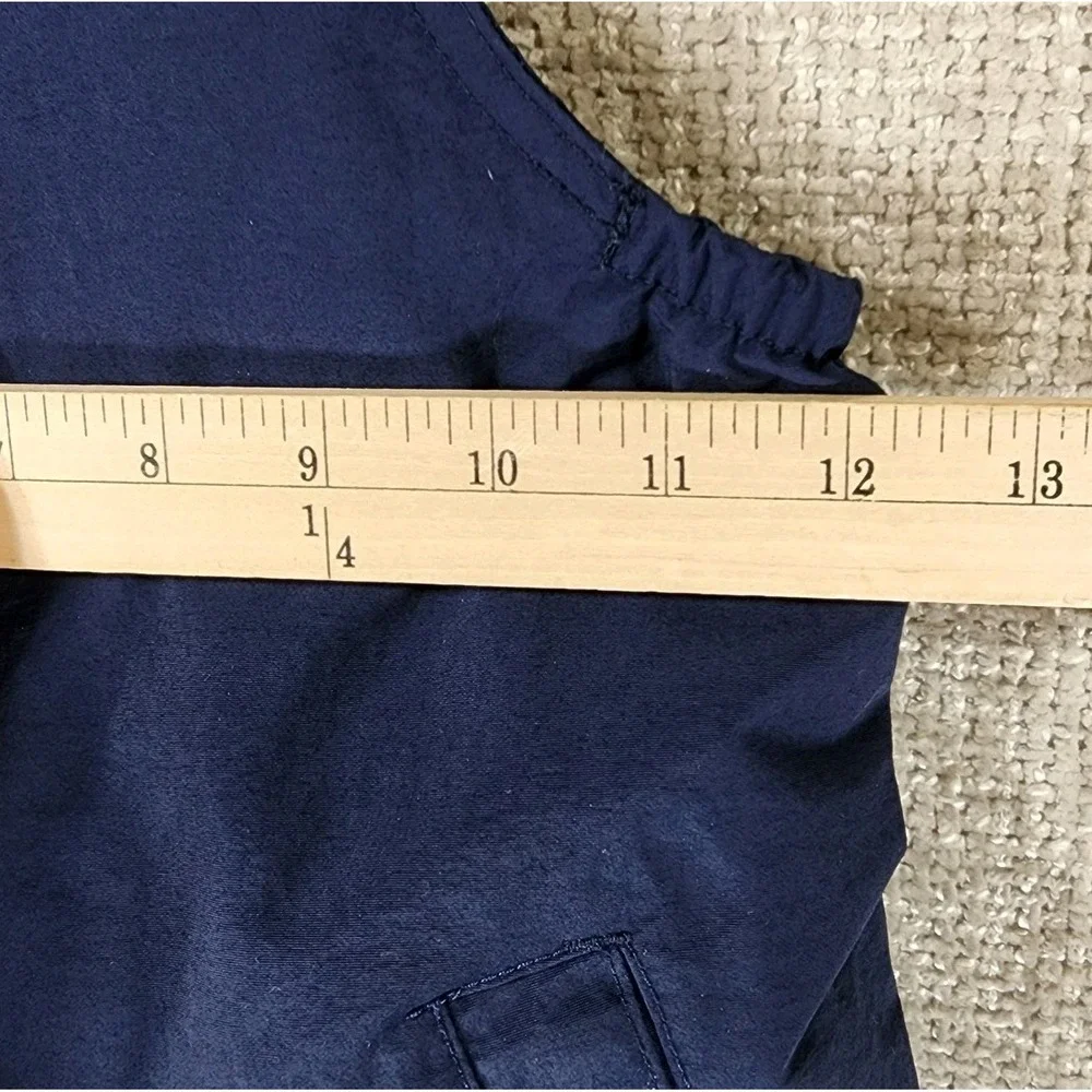 Lands' End Squall Snow Pants Bibs Youth 5 Navy Blue Reinforced Iron Knees & Seat
